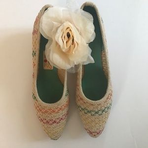 Vtg Summerettes by Ball-Brand 50's Wedge Shoes